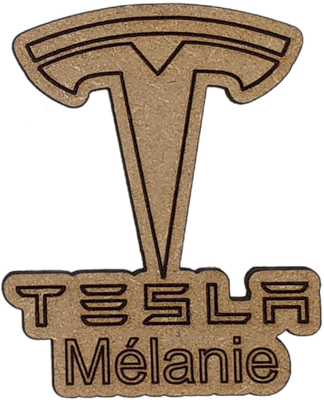 Magnet - Logo Tesla personnalisable
